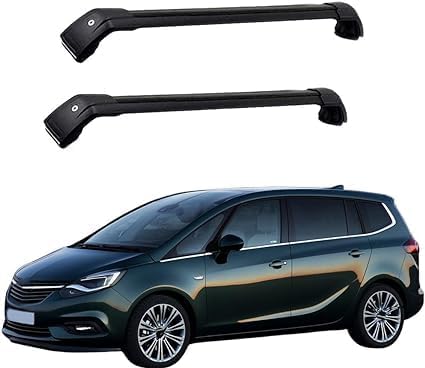 2 Stück Querträger für Autodachgepäckträger für Opel Vauxhall Zafira Tourer 2011-2019, Autogepäckträger aus Aluminiumlegierung, Dachbox-Zubehör,A von JxbJQQ