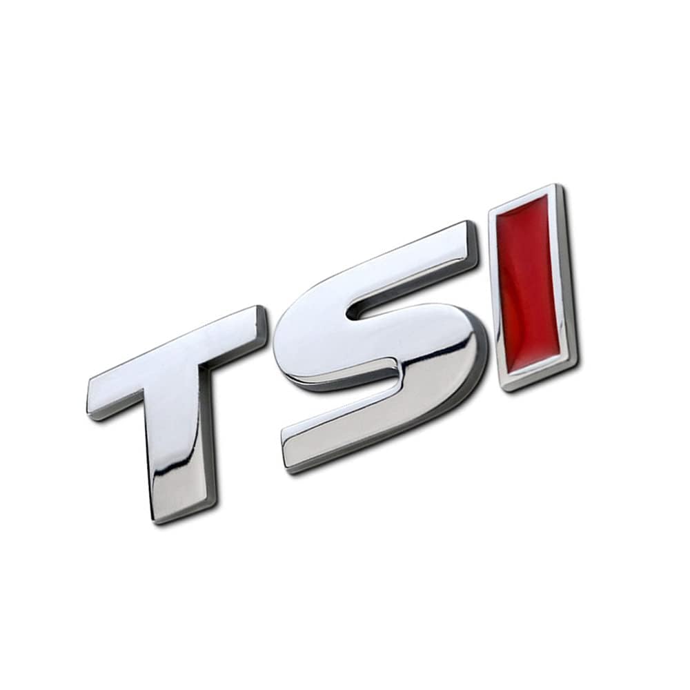 Autoaufkleber mit Logo für Heckflügel für den Kofferraum, für TSI, Zierzubehör,B von JxbJQQ