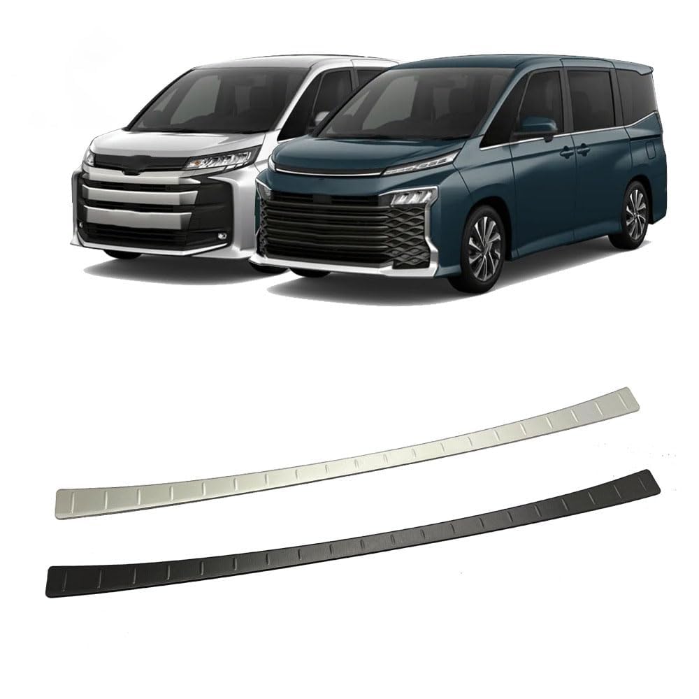 Heckstoßstangenschutz für Toyo-TA VOXY/Noah90 2022, Kofferraumschutzleiste aus Edelstahl, Kratzfeste Autoteile,Silver von JxbJQQ