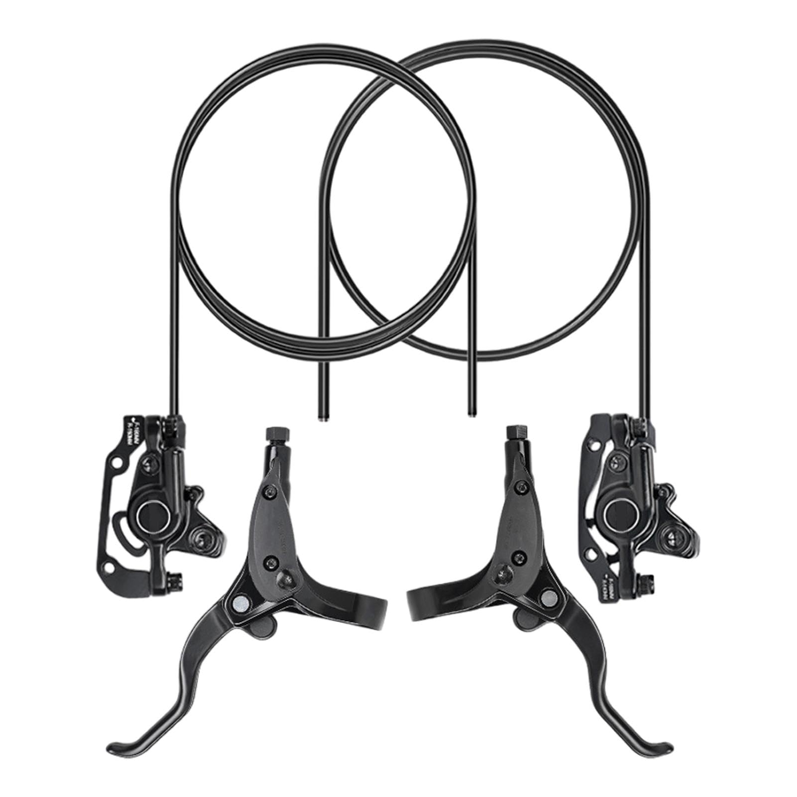 Hydraulische Bremsen für Mountainbikes, komplettes hydraulisches Bremsen-Set, Vorderbremse und Hinterradbremse, 145 cm, Scheibenbremsen-Set für verbesserte Leistung, ideal für Radfahrer und von Jyxuyy