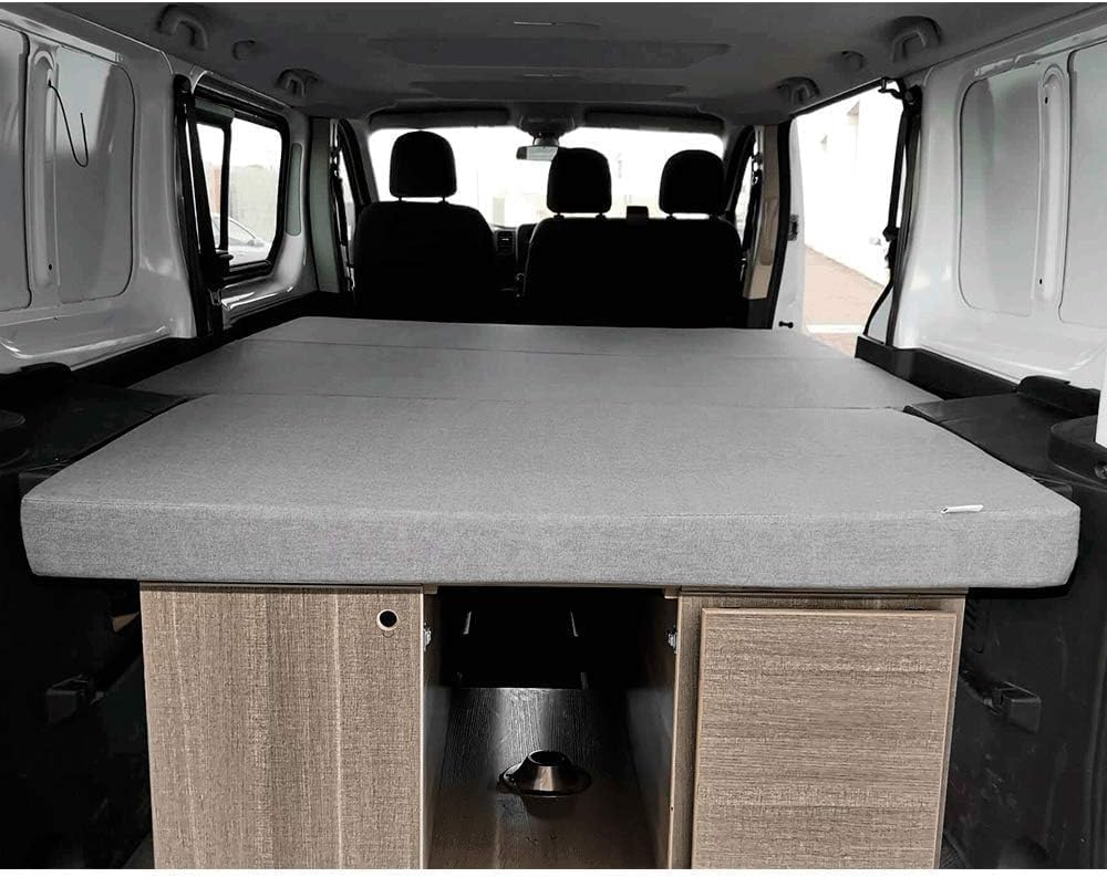 K´Foam Store Faltmatratze für Trafic, Vivaro und Primastar Kombi Modell (2002-2014) 155x190x8 cm Farbe Grau Wohnmobil Camper von K´Foam Store