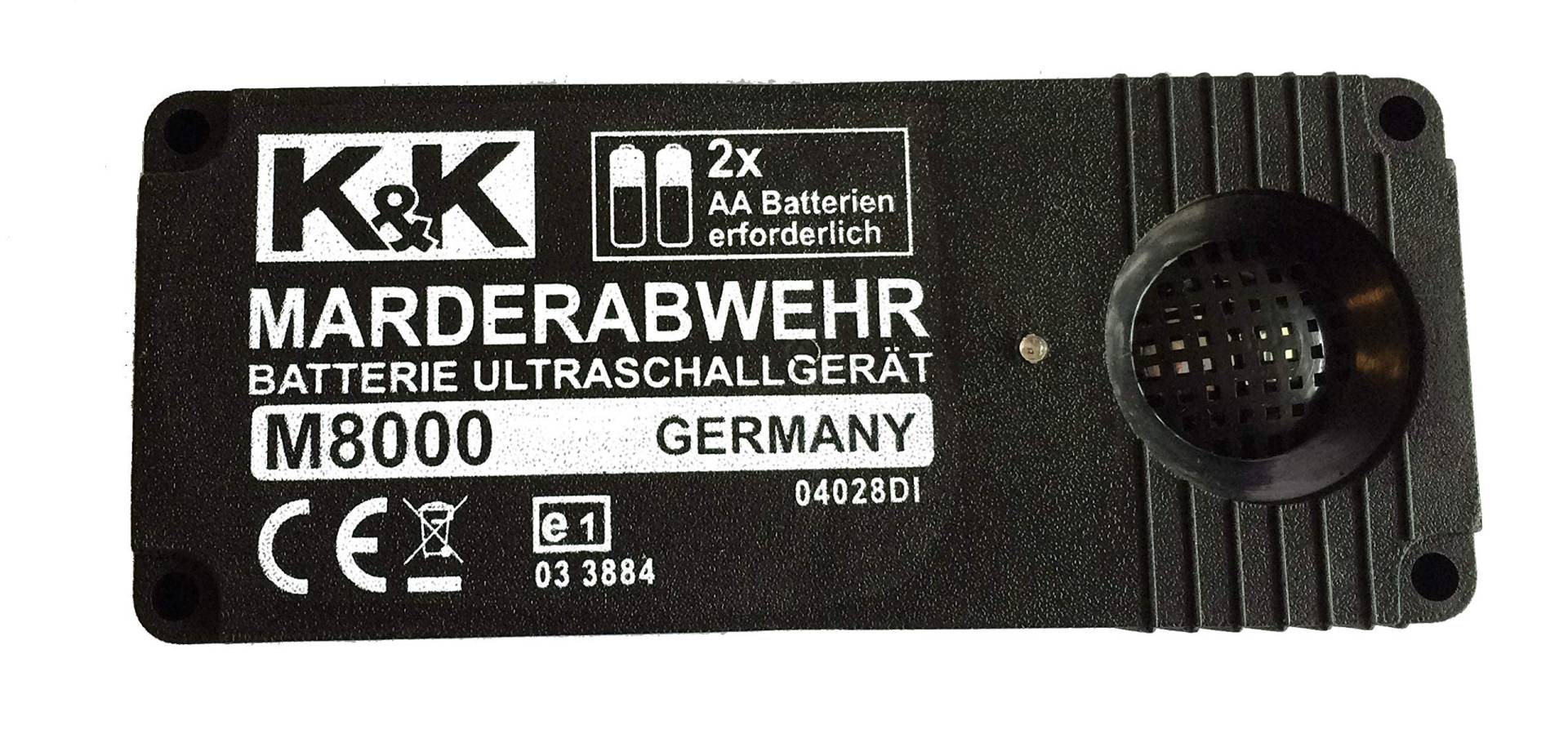 K&K M8000 - Das Mobile Marderabwehrgerät: Marderabwehr Ultraschall (autark) batteriebetrieben von K&K