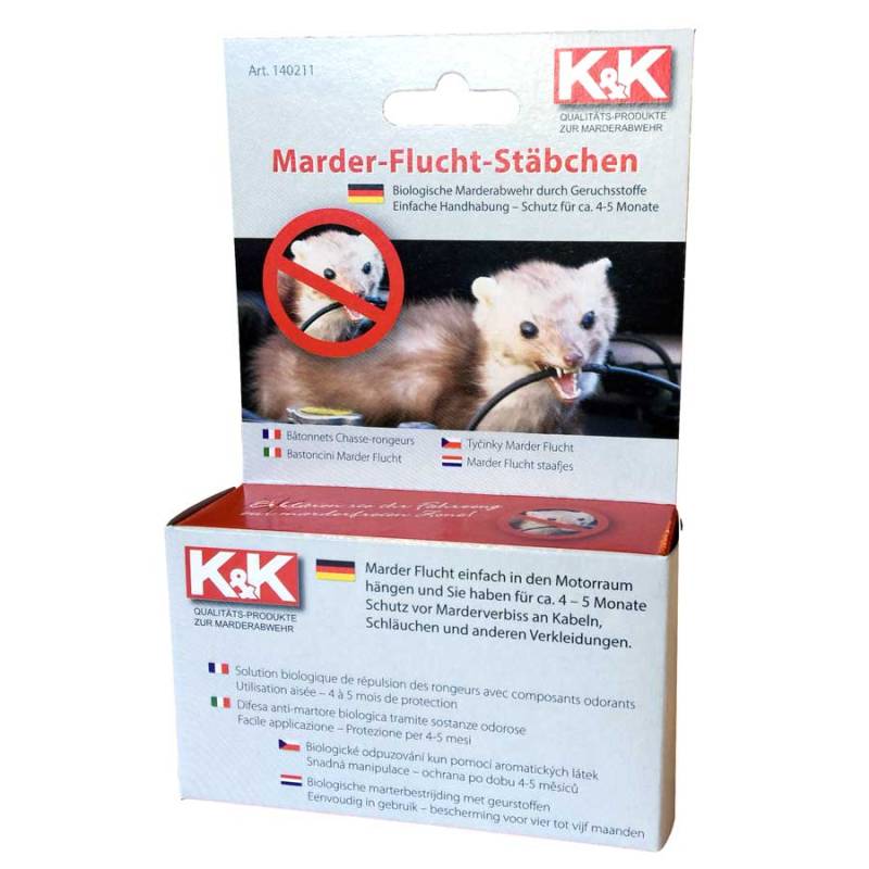 K&K Marderabwehr Marder-Stäbchen 140211 für den Motorraum, 2 Stäbchen für 1 Anwendung von K&K