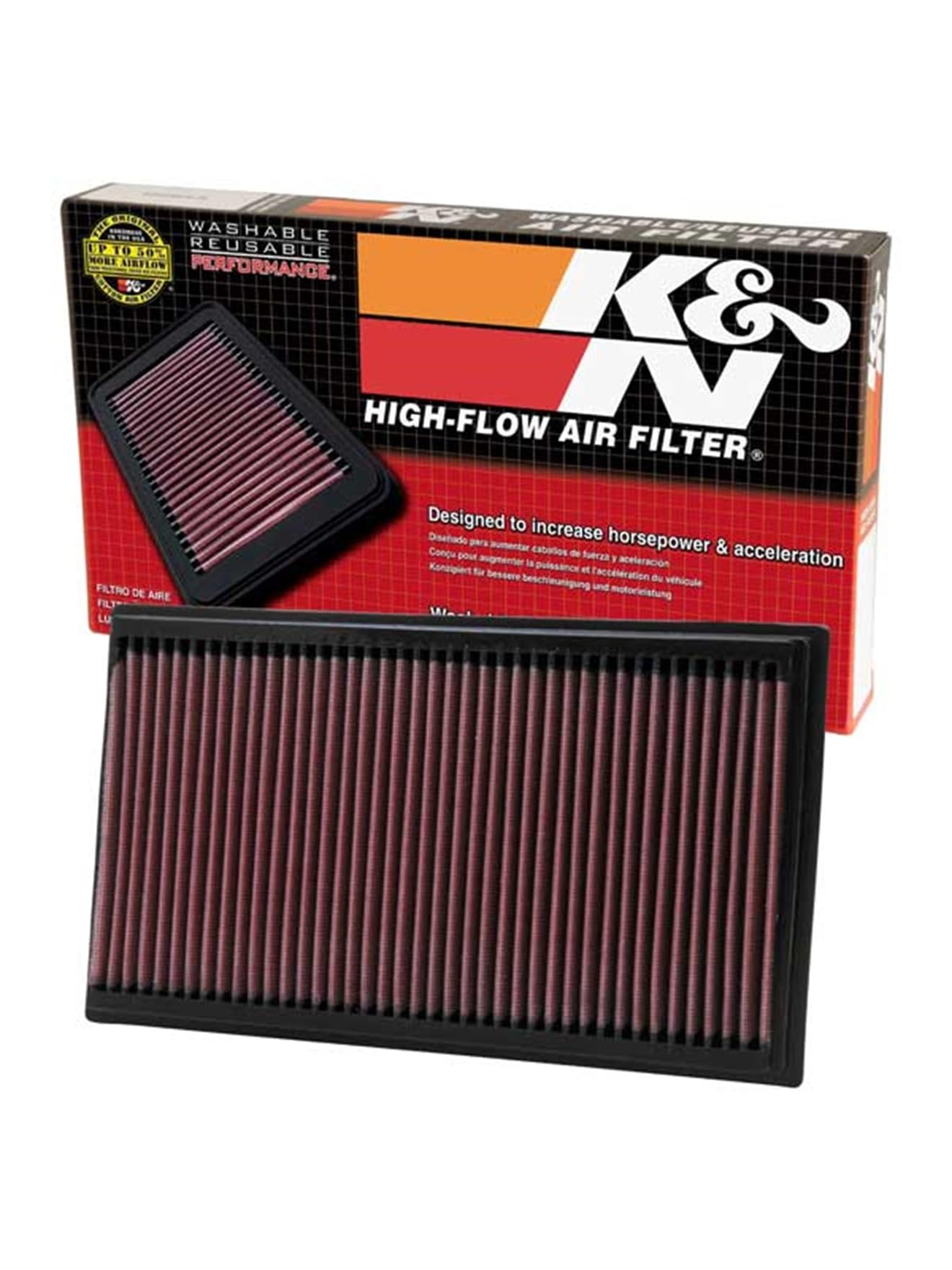 K&N 33-2273 Motorluftfilter: Hochleistung, Prämie, Abwaschbar, Ersatzfilter,Erhöhte Leistung, 1999-2019 (XJ, XJR, XJR575, XF, XFR, S-type, XJ8, Vanden Plas) von K&N