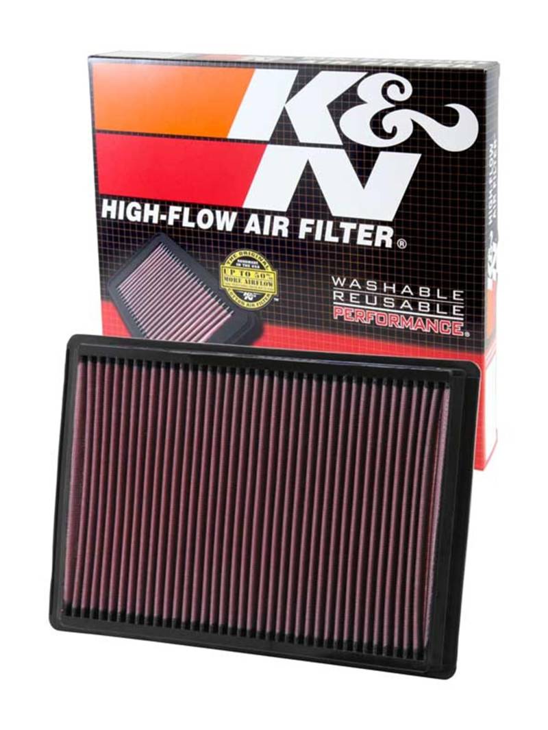 K&N 33-2295 Motorluftfilter: Hochleistung, Prämie, Abwaschbar, Ersatzfilter,Erhöhte Leistung, 2004-2010 (Challenger, Charger, Magnum, 300, 300C) von K&N