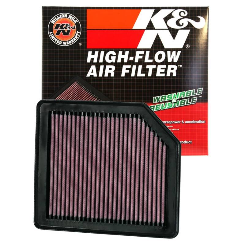 K&N 33-2342 Motorluftfilter: Hochleistung, Prämie, Abwaschbar, Ersatzfilter,Erhöhte Leistung, 2005-2014 (Stream, Civic, Civic GX, Civic VIII, Crossroad, FR-V) von K&N