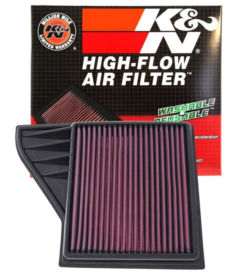 K&N 33-2431 Motorluftfilter: Hochleistung, Prämie, Abwaschbar, Ersatzfilter,Erhöhte Leistung, 2010-2014 (Mustang, Mustang GT, Mustang Boss 302) von K&N