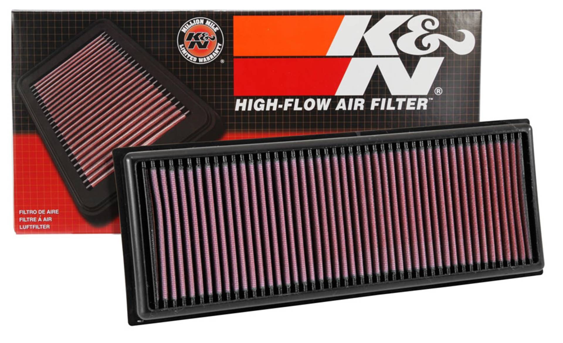 K&N 33-3039 Motorluftfilter: Hochleistung, Prämie, Abwaschbar, Ersatzfilter,Erhöhte Leistung, 2013-2019 (Berlingo, C3, C4, DS3, DS4, DS7, Combo, Crossland X, Grandland X, 308S, 408) von K&N