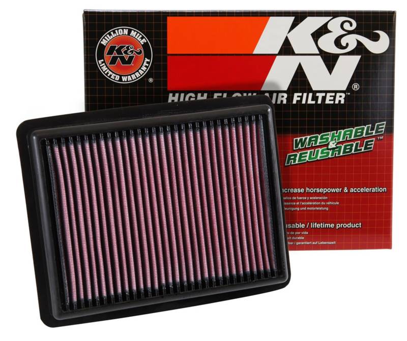 K&N 33-3058 Motorluftfilter: Hochleistung, Prämie, Abwaschbar, Ersatzfilter,Erhöhte Leistung, 2015-2017 (Civic IX Type R, Civic Type R) von K&N