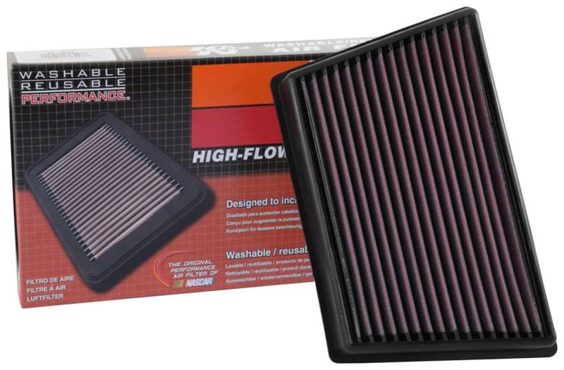 K&N 33-3073 Motorluftfilter: Hochleistung, Prämie, Abwaschbar, Ersatzfilter,Erhöhte Leistung, 2015-2019 (E-Pace, Discovery Sport, Range Rover Evoque) von K&N