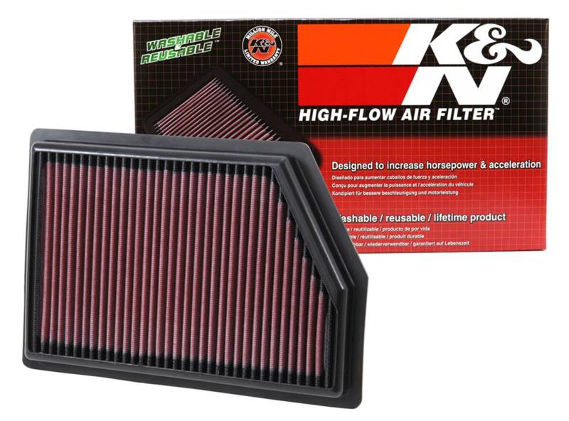 K&N 33-5009 Motorluftfilter: Hochleistung, Prämie, Abwaschbar, Ersatzfilter,Erhöhte Leistung, 2014-2018 (Cherokee) von K&N