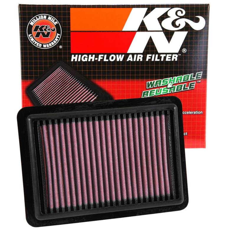 K&N 33-5027 Motorluftfilter: Hochleistung, Prämie, Abwaschbar, Ersatzfilter,Erhöhte Leistung, 2014-2019 (Fit, HR-V, Jazz, Vezel) von K&N