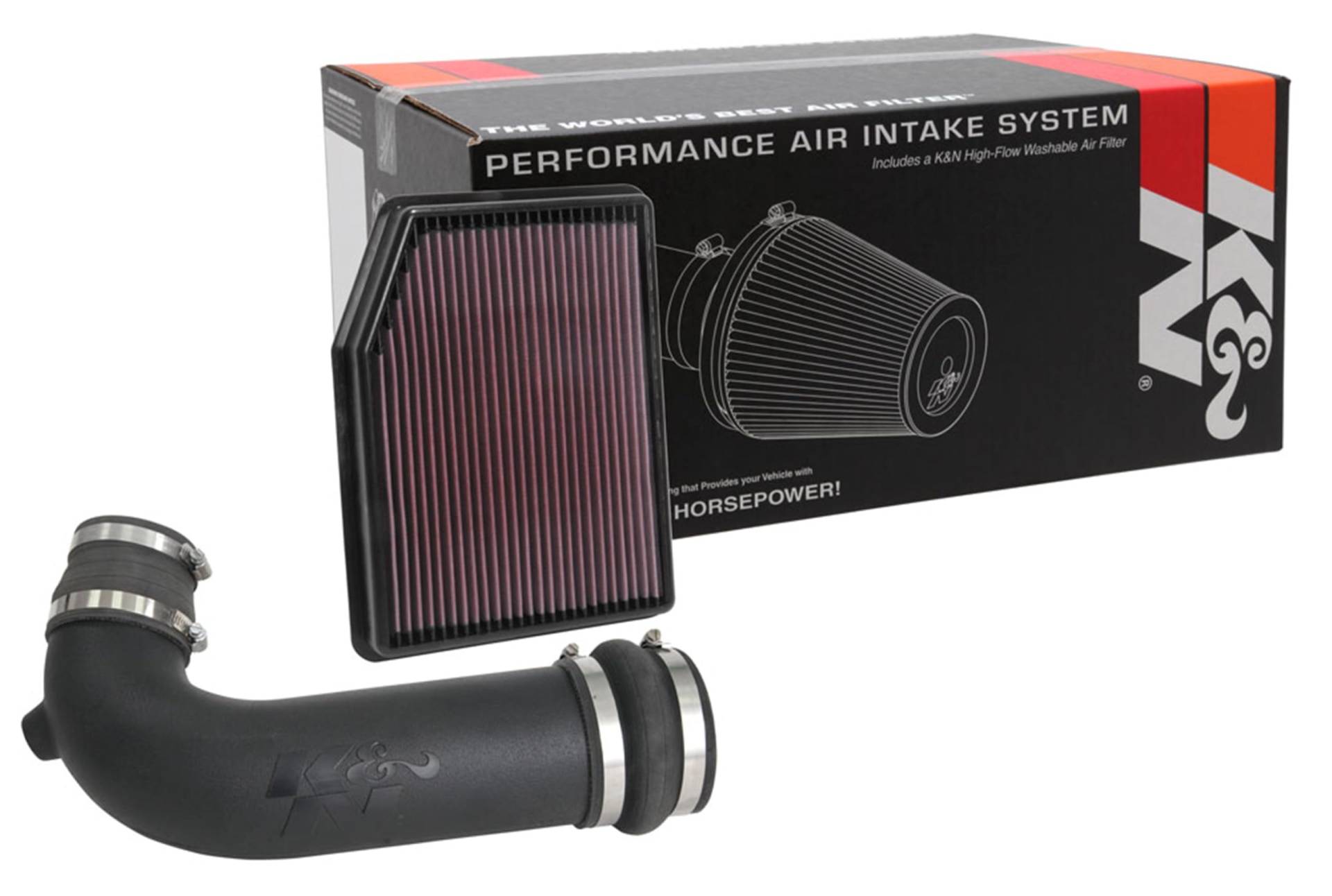 K&N 57i Performance Kit kompatibel mit GMC Sierra 1500 & Chevrolet Silverado 1500 4.3 V6 2019- (57-3116) von K&N