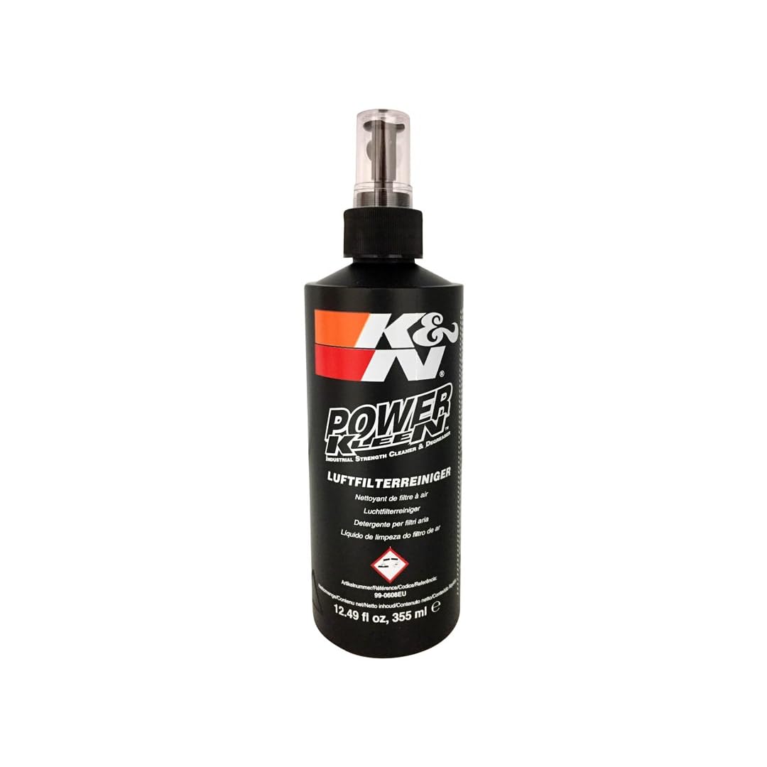 K&N 99-0608EU KFZ und Motorrad Luftfilterreiniger; 12 oz/355 ml Schwarz von K&N