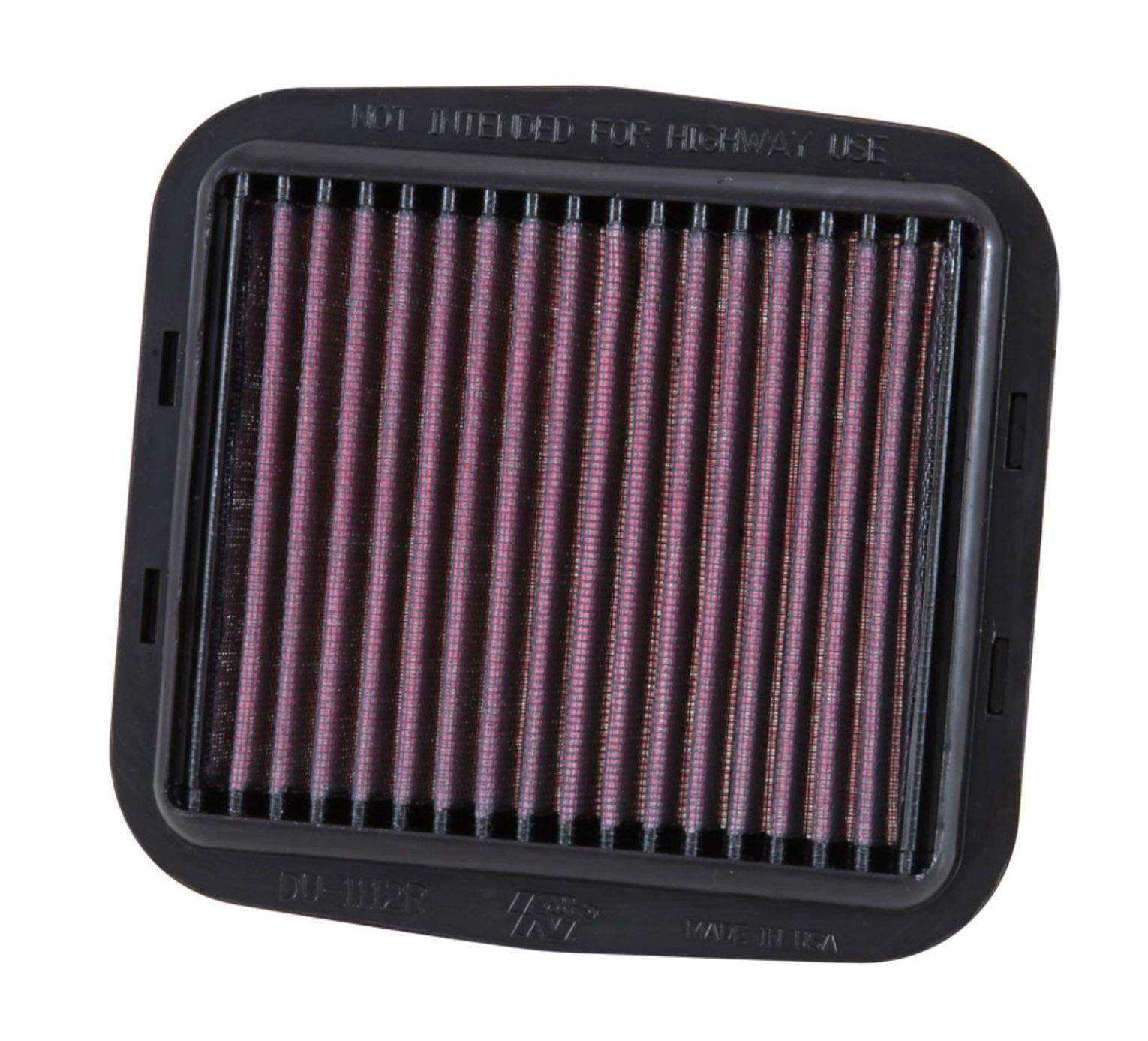 K&N DU-1112R Motorrad Rennen Spezielle Luftfilter, Rot von K&N