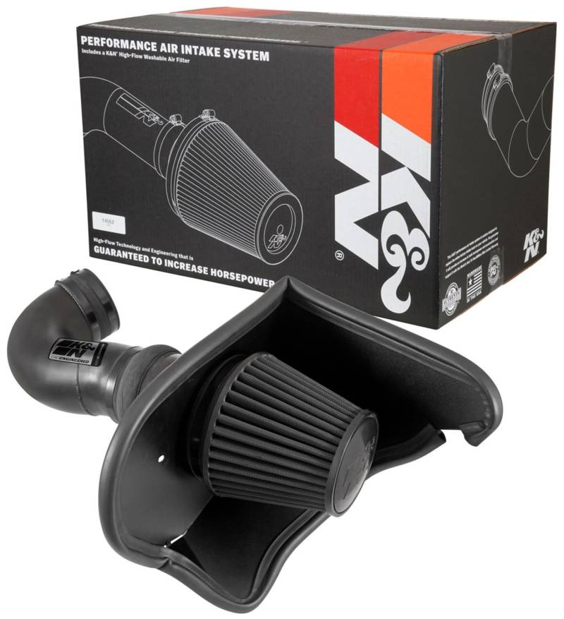 K&N Intake Waschbarer und wiederverwendbarer Kit C hevrolet Camaro SS 6.2 2016-(Synthetisch Filter) (71-3092), KFZ, Rot von K&N