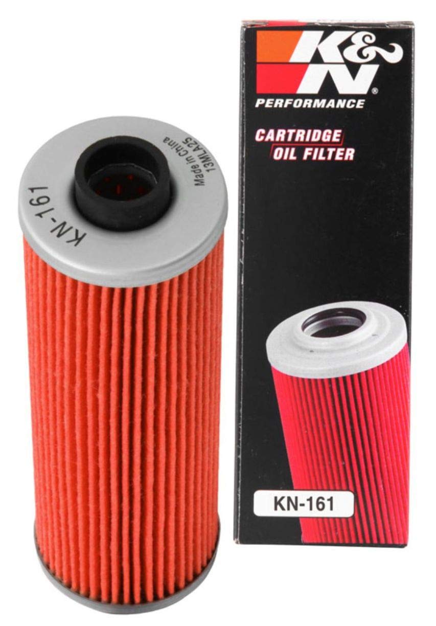 K&N Powersports Ölfilter - Kartusche 41x129mm kompatibel mit BMW (KN-161), Rot von K&N