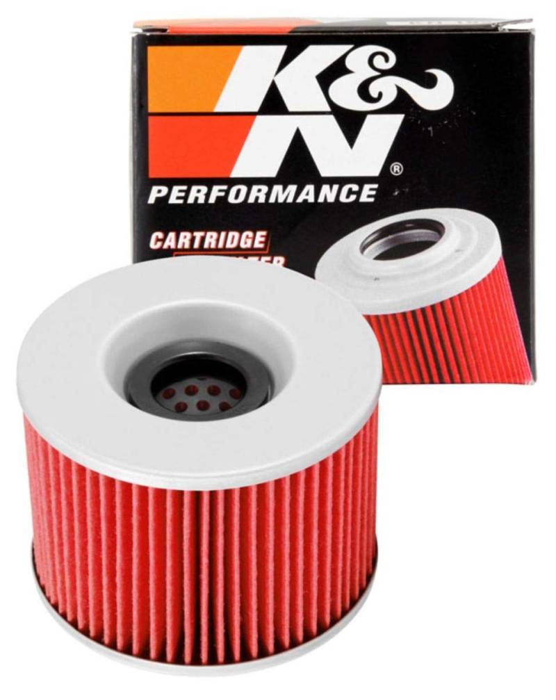 K&N Powersports Ölfilter - Kartusche 76x56mm kompatibel mit Triumph (KN-192), Rot von K&N