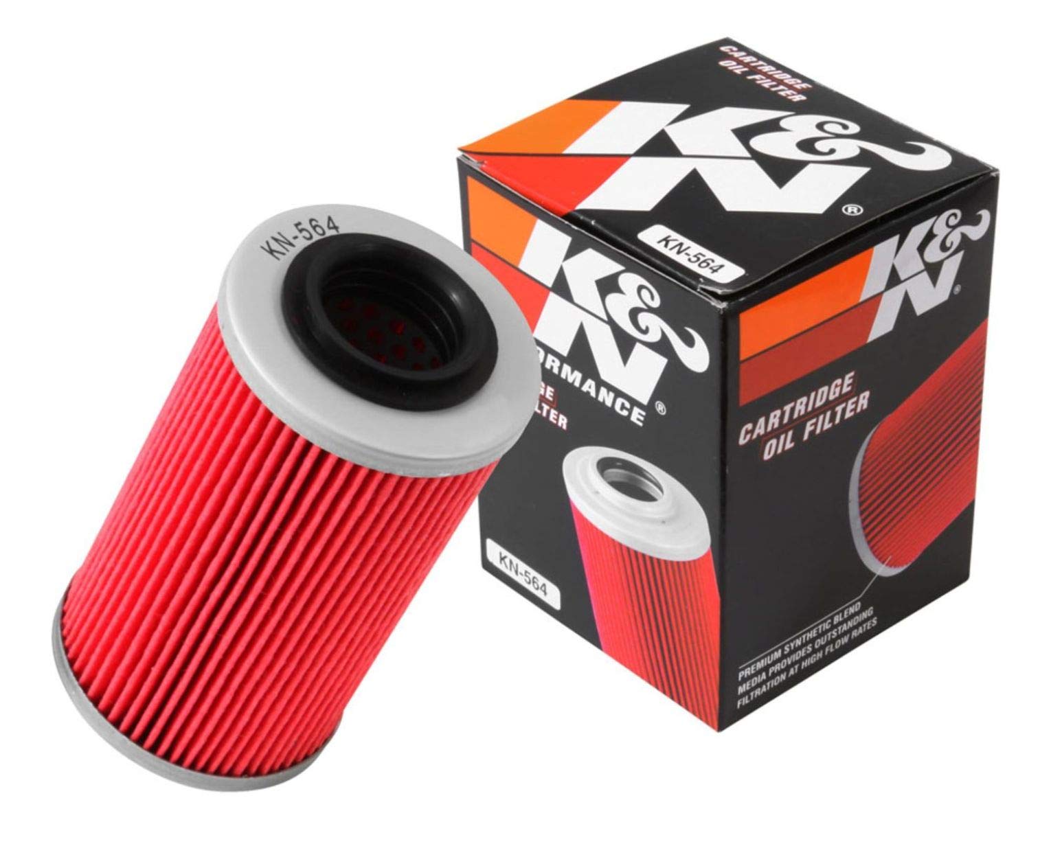 K&N Powersports Ölfilter - Kartusche 56x97mm kompatibel mit Can-Am, Buell (KN-564), Rot von K&N