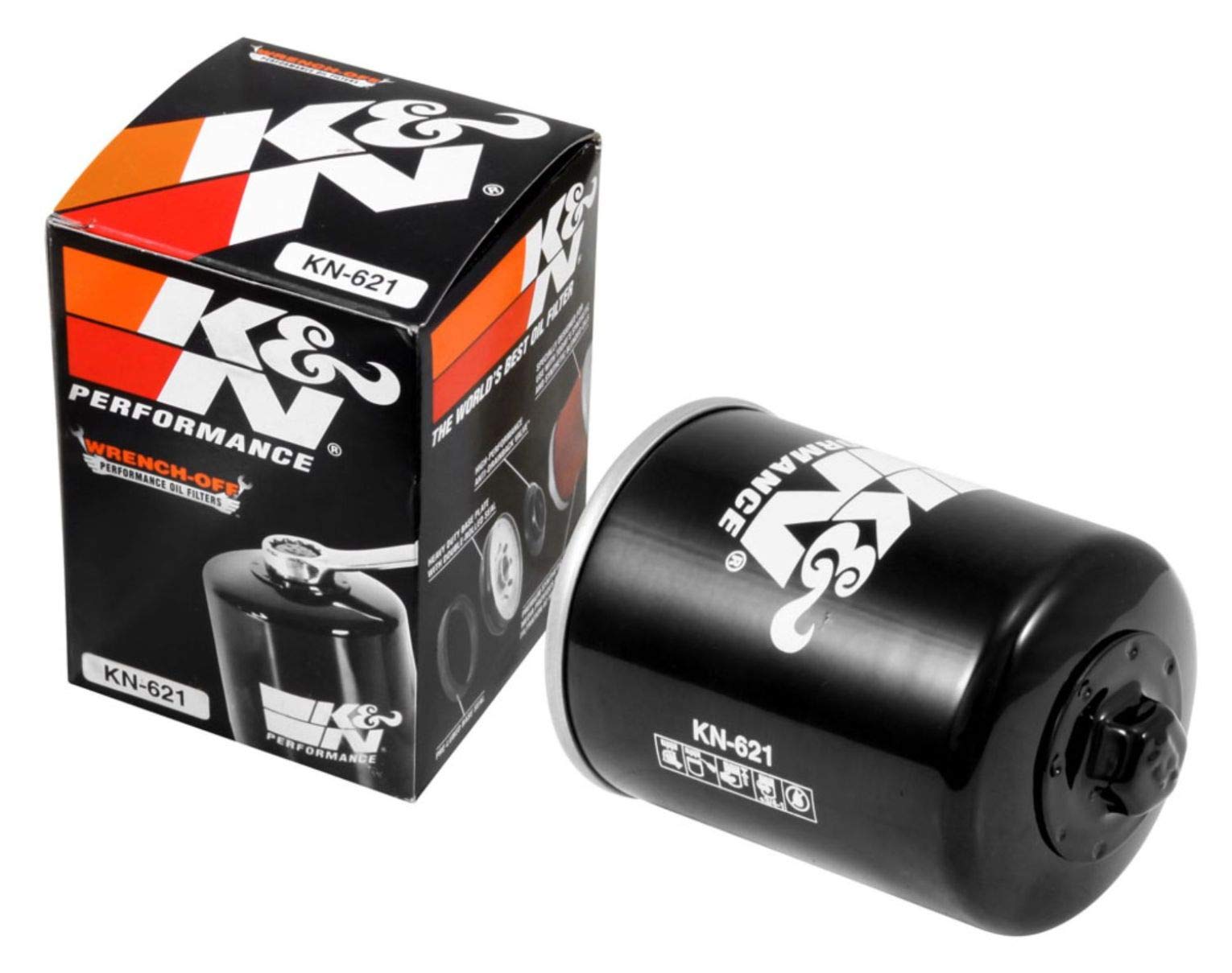 K&N Powersports Ölfilter - Patrone 66x96mm kompatibel mit Arctic Cat (KN-621) von K&N