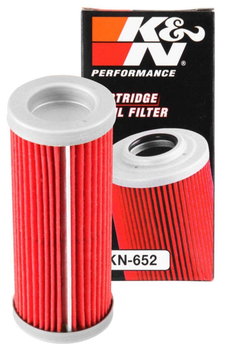 K&N Powersports Ölfilter - Kartusche 33x87mm kompatibel mit Husqvarna, KTM (KN-652), Rot von K&N