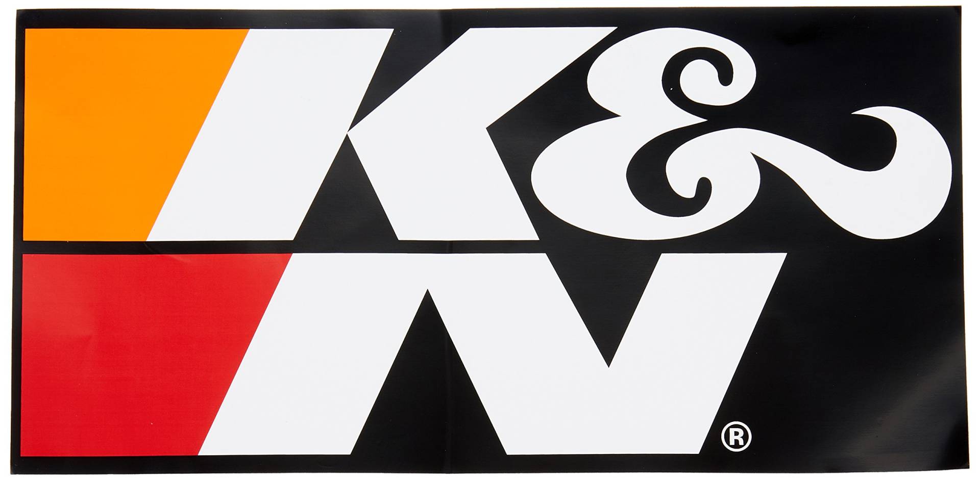 K&N KN89-16189 Decal/Label Sponsorship, Schwarz von K&N