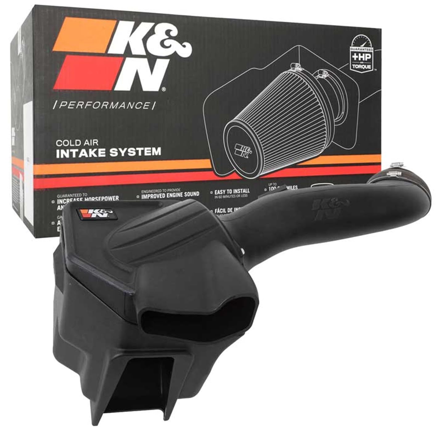 K&N Kaltlufteinlass-Set: hohe Leistung, Steigerung der PS: kompatibel mit 2020-2021 F250/F350 Super Duty, 63-2613 von K&N