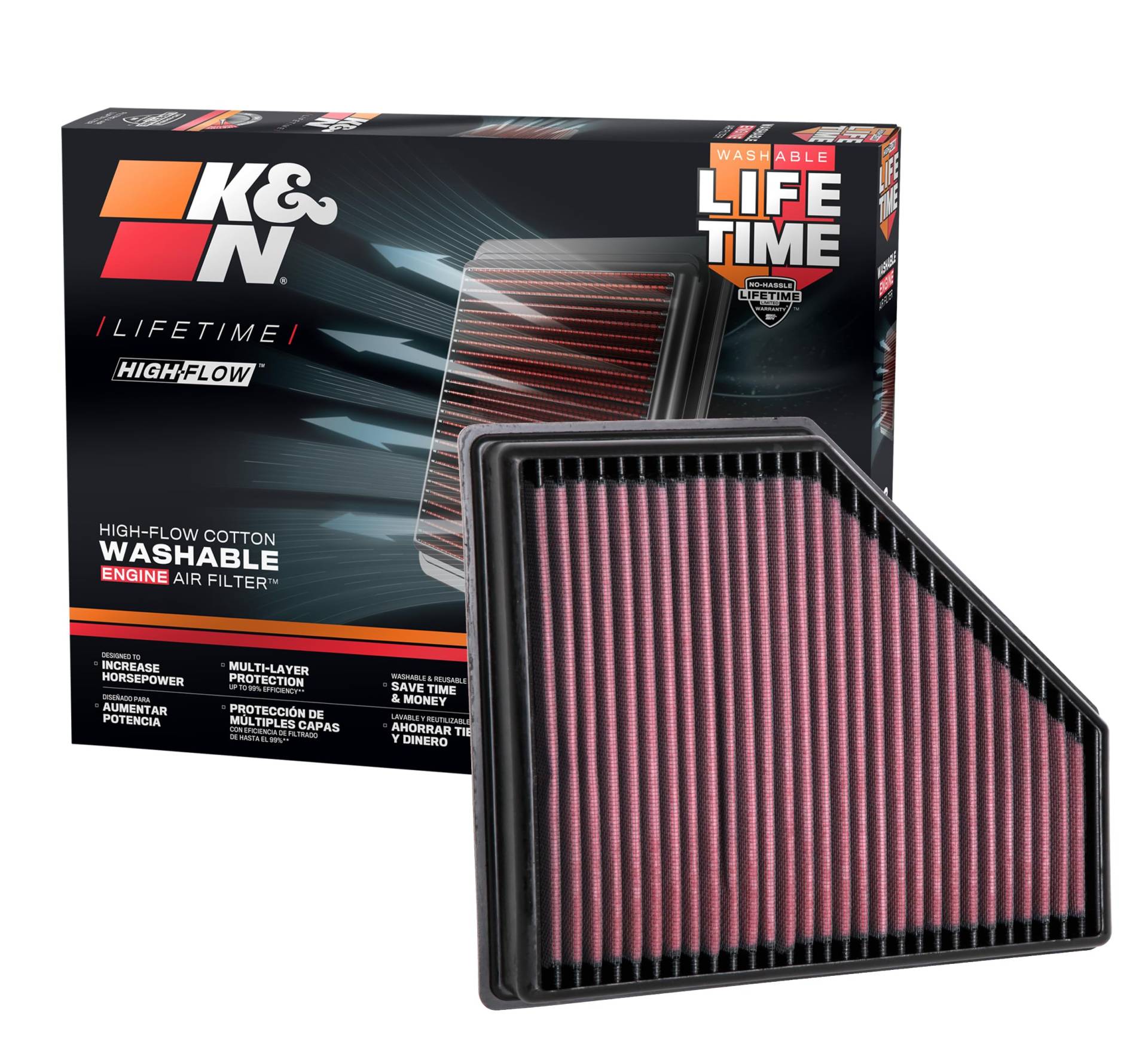 K&N Luftfilter BMW 3er (G20) / Z4 Roadster (G29) 2018-(33-3136) von K&N