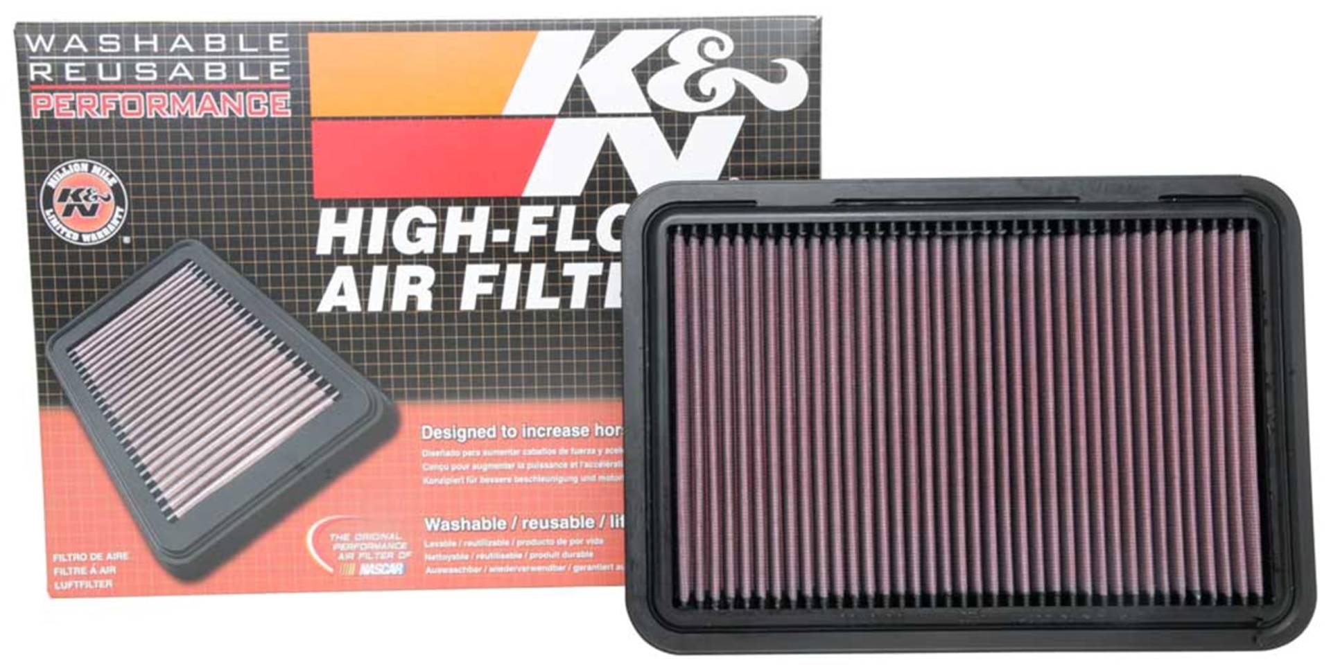 K&N Luftfilter kompatibel mit Suzuki Swift 1.4 2017- exkl. Boosterjet Hybrid (33-3130) von K&N