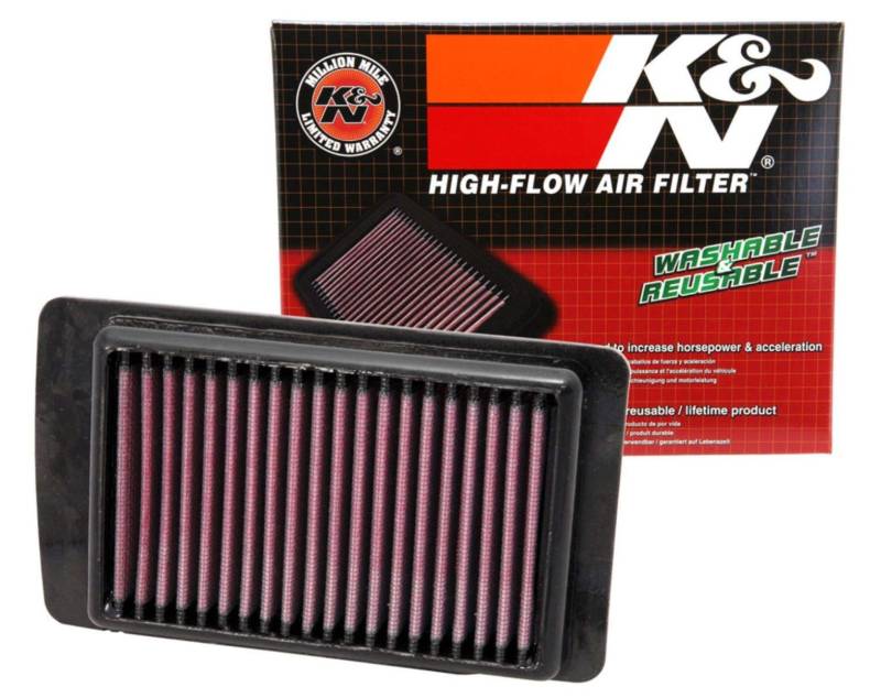 K&N PL-1608 Motorrad Tauschluftfilter, Rot von K&N