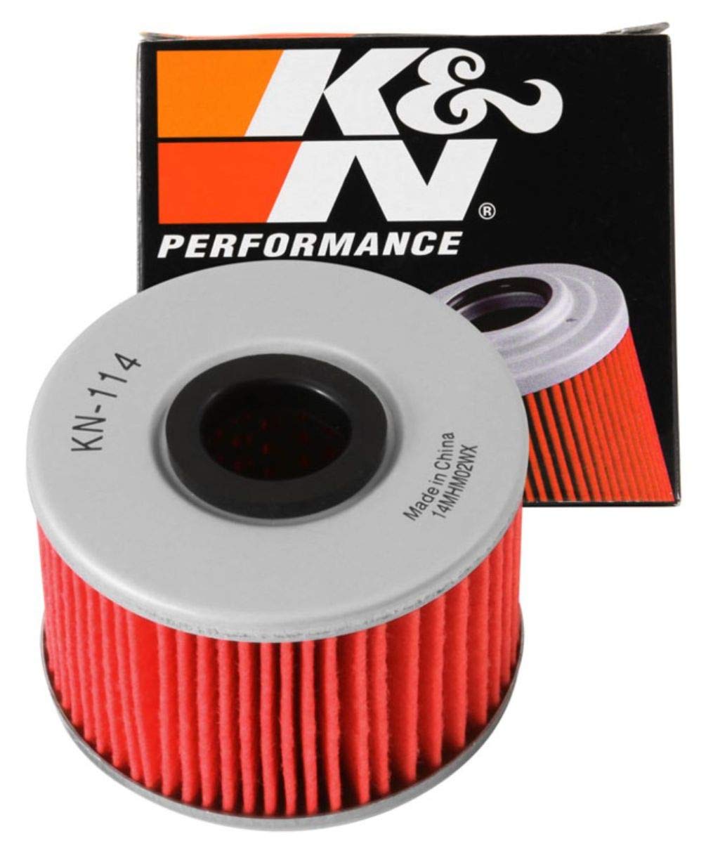 K&N Powersports Ölfilter - Kartusche 69x46mm kompatibel mit Honda (KN-114) von K&N