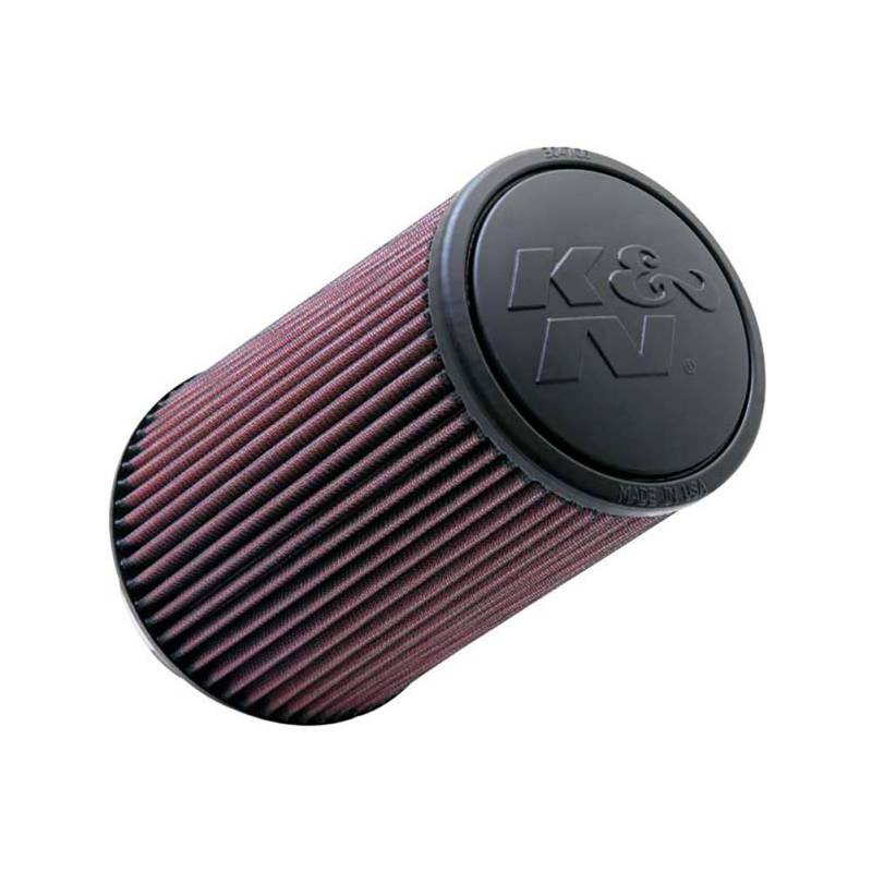 K&N RE-0880 Waschbarer und wiederverwendbarer KFZ und Motorrad Gummi Universalluftfilter von K&N