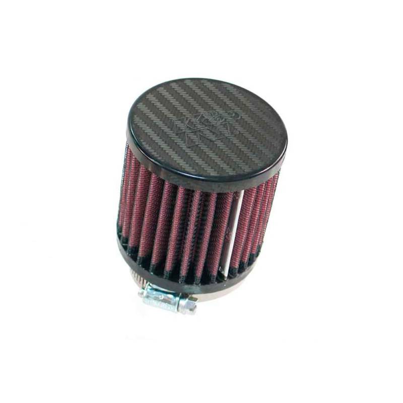 K&N RP-5167 KFZ und Motorrad Universal Luftfilter, Stil Oberseite: Kohlenstofffaser Rot von K&N