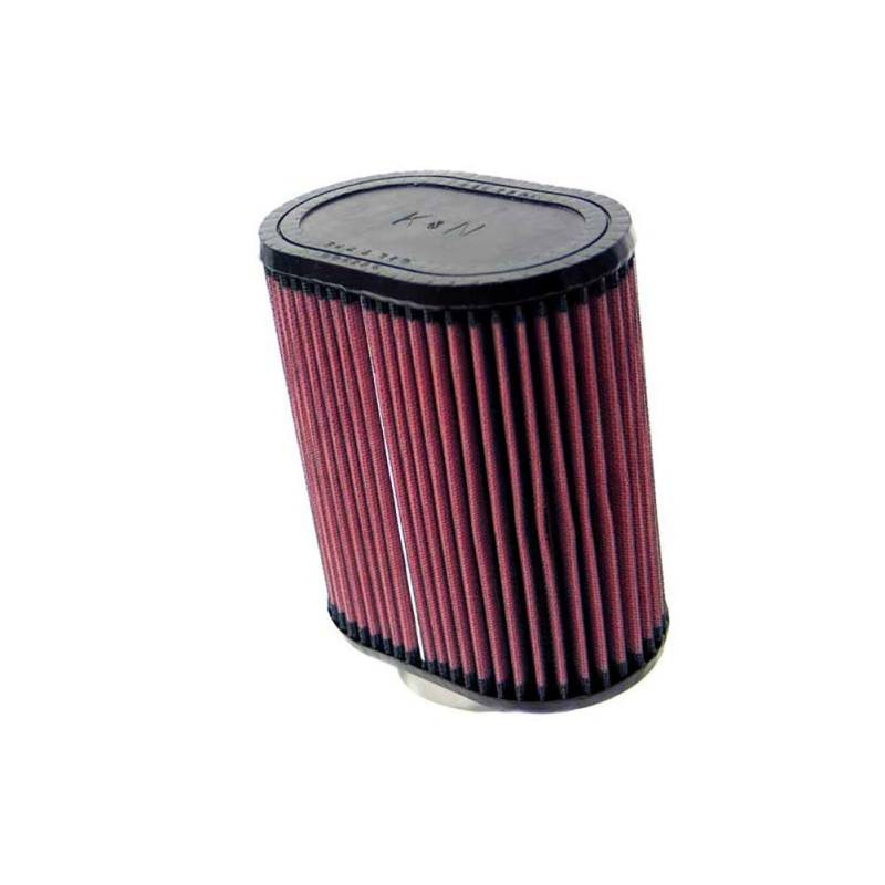 K&N RU-1620 KFZ und Motorrad Gummi Universalluftfilter, Rot von K&N