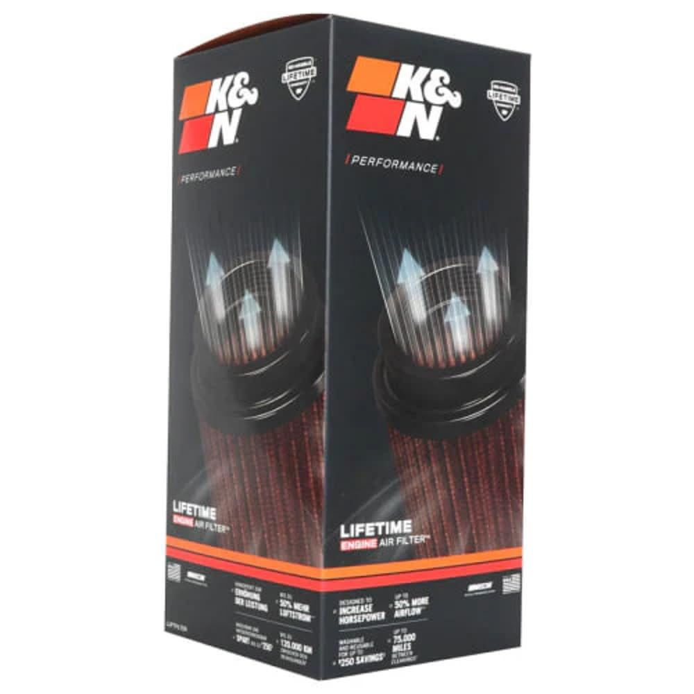 K&N SU-1009 Motorrad K&N Tausch-Luftfilter, Rot von K&N