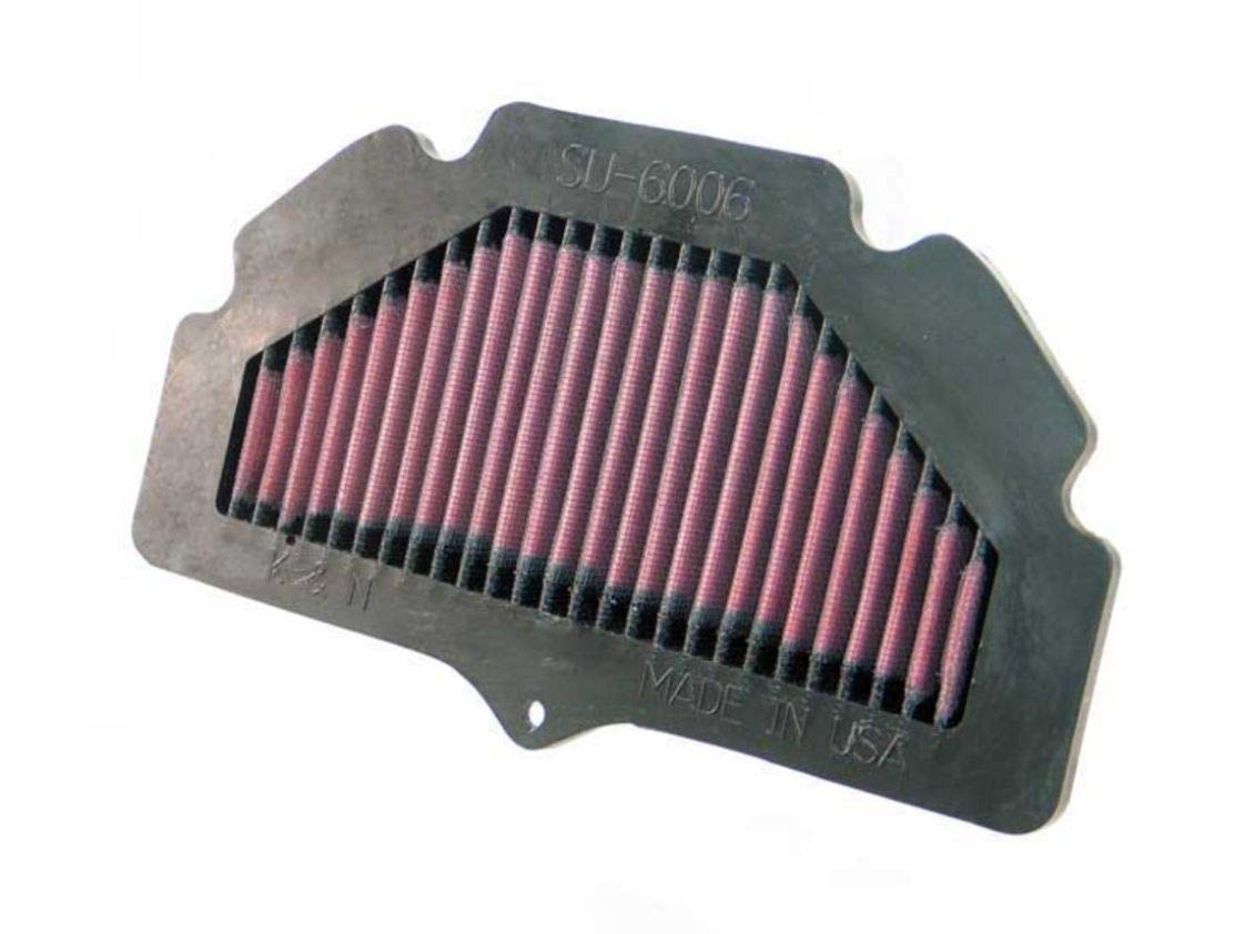 K&N SU-6006 Motorrad K&N Tausch-Luftfilter, Rot von K&N