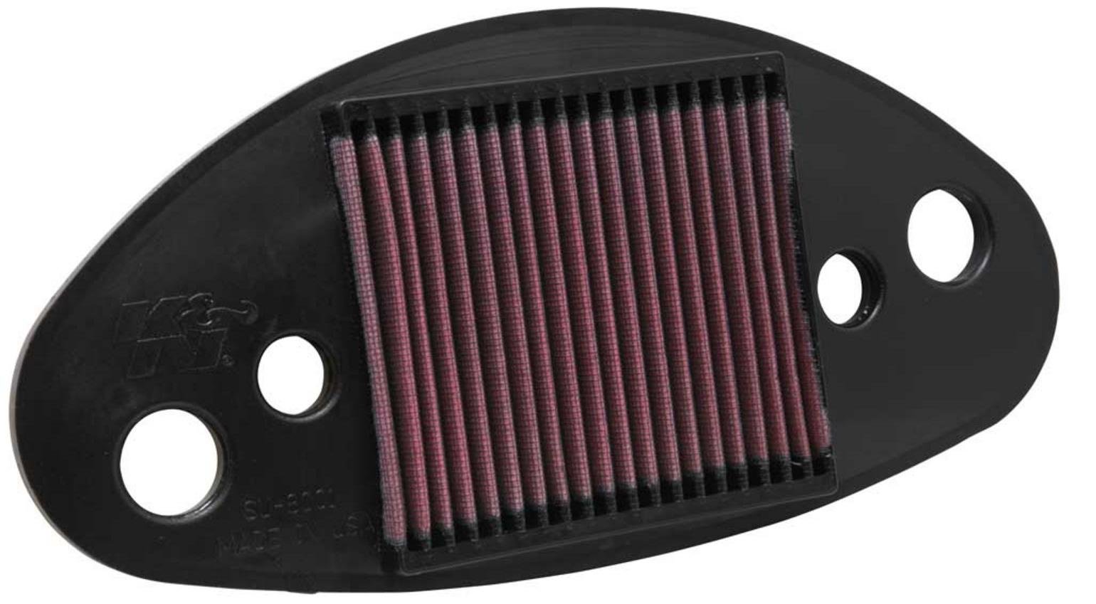 K&N SU-8001 Motorrad K&N Tausch-Luftfilter, Rot von K&N