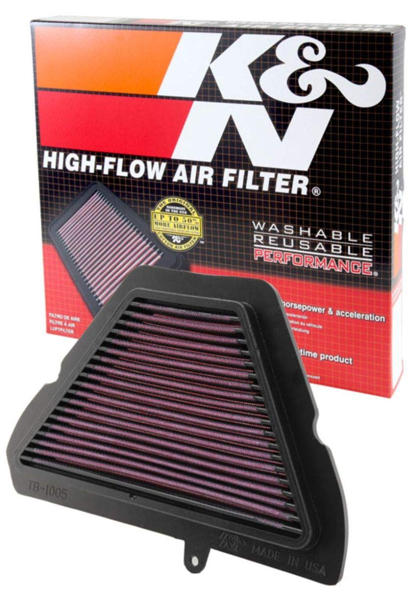 K&N TB-1005 Motorrad K&N Tauschluftfilter Triumph 1050,Rot von K&N