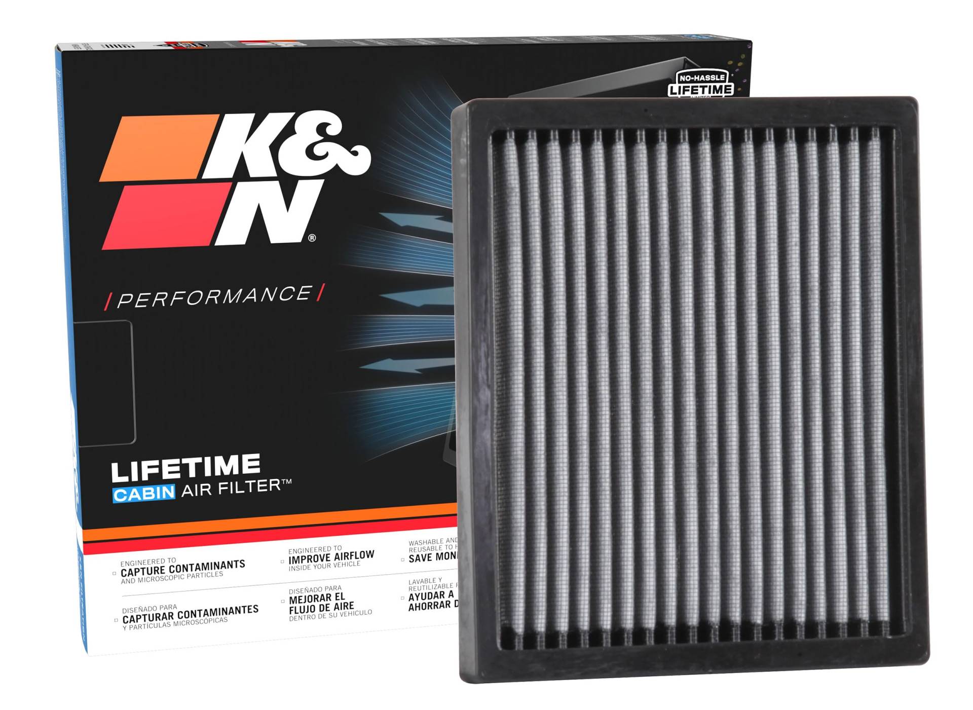 K&N VF3013 KFZ Innenraumluftfilter, 1 Stück (1er Pack), Weiß von K&N