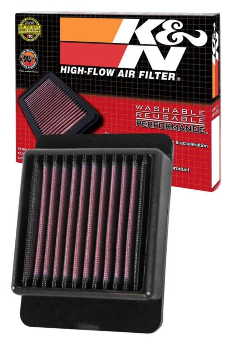 K&N YA-3215 Motorrad Luftfilter, Rot von K&N