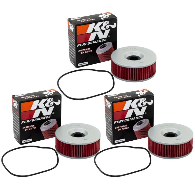 Ölfilter Set 3 Stück K&N KN-146 für Yamaha von K&N