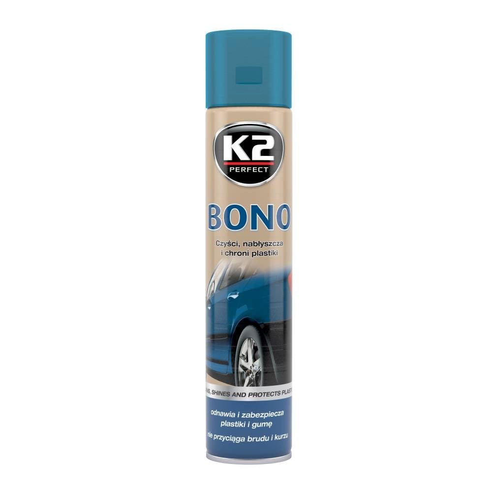 K2 Auto Bono Bumper und Gummi Pflege, Bumper und Kunststoff Restorer Spray 300 ml von K2