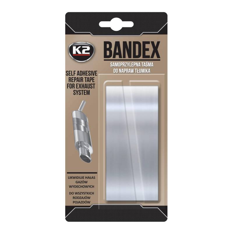 K2 Bandex - Auspuff Reparatur Bandage, Klebeband hitzebeständig, 5cm x 100 cm von K2