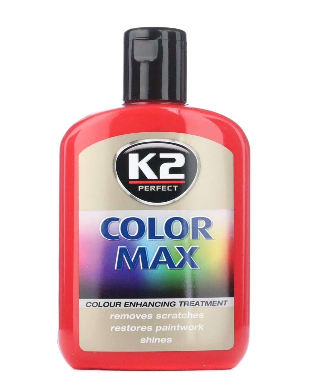 K2 Color Max Farbpolitur Autopolitur Wachspolitur Politur mit Carnauba-Wachs, GebindegröÃŸe:200 ml;Farbe:Rot von K2