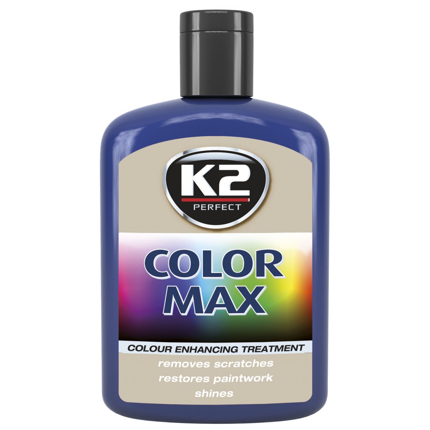 K2 Color Max Farbpolitur Autopolitur Wachspolitur Politur mit Carnauba-Wachs, GebindegröÃŸe:200 ml;Farbe:Schwarz von K2