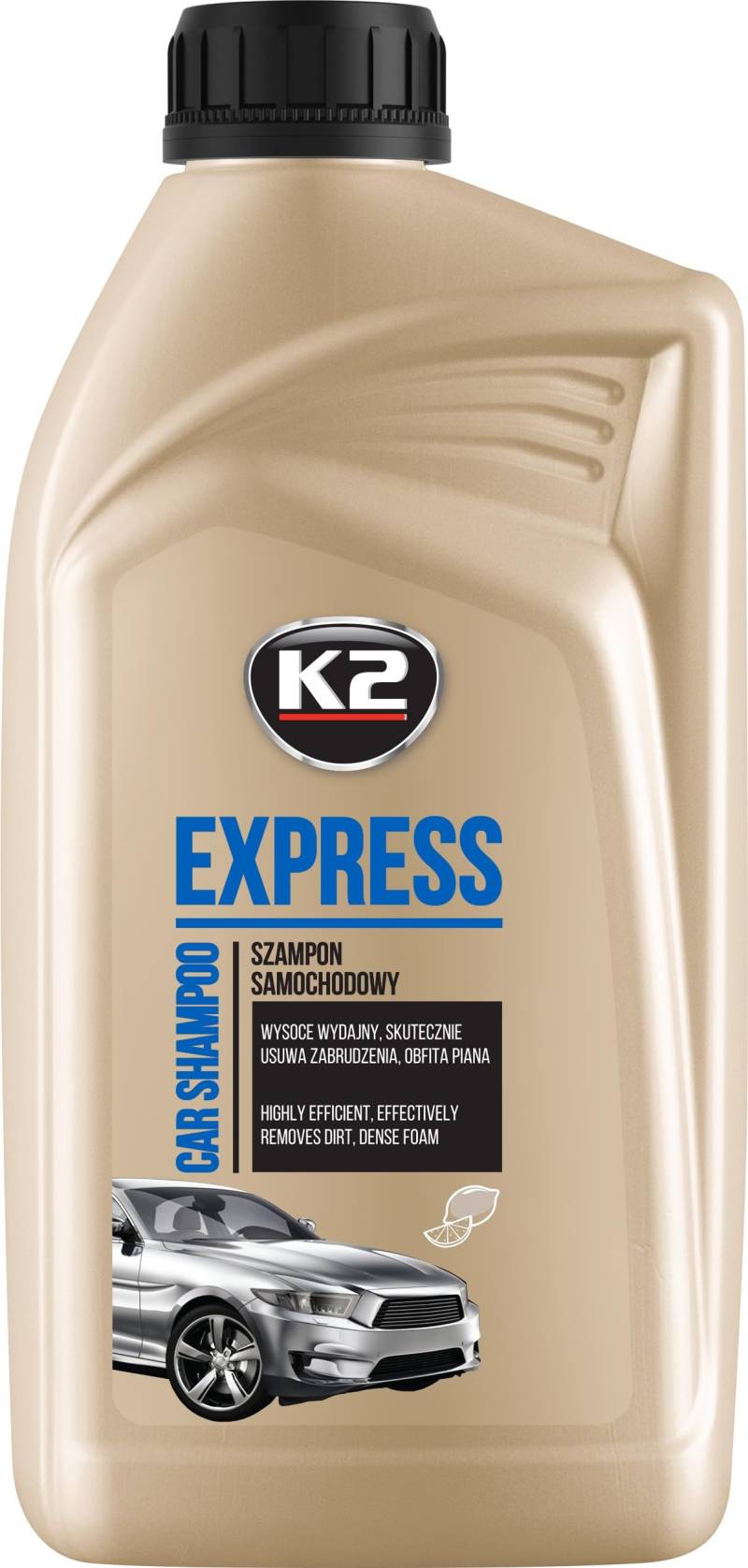 K2 Express Autoshampoo, sehr ergiebig für 50 Wäschen, schaumbildend, für alle Lackarten, 1L, 1000ml von K2