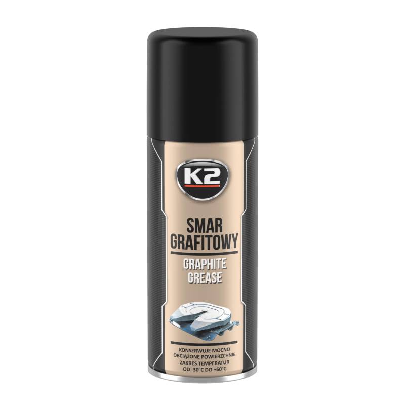 K2 Graphit Schmiermittel Spray, Graphitspray, Grafitspray, Grafitschmiermittel, 400ml von K2