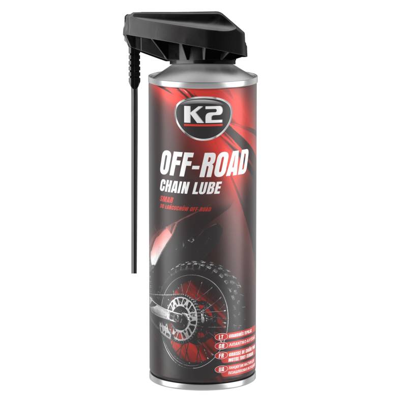 K2 Ketten Schmiermittel, Kettenschmiermittel, Kettenpflege, Kettenfett, Spray 500ml von K2