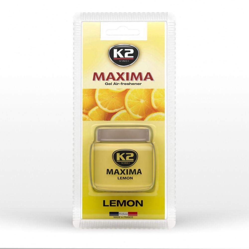 K2 Maxima Lufterfrischer Raumduft Autoduft Gel Duft 50 ml, Duft:Lemon von K2