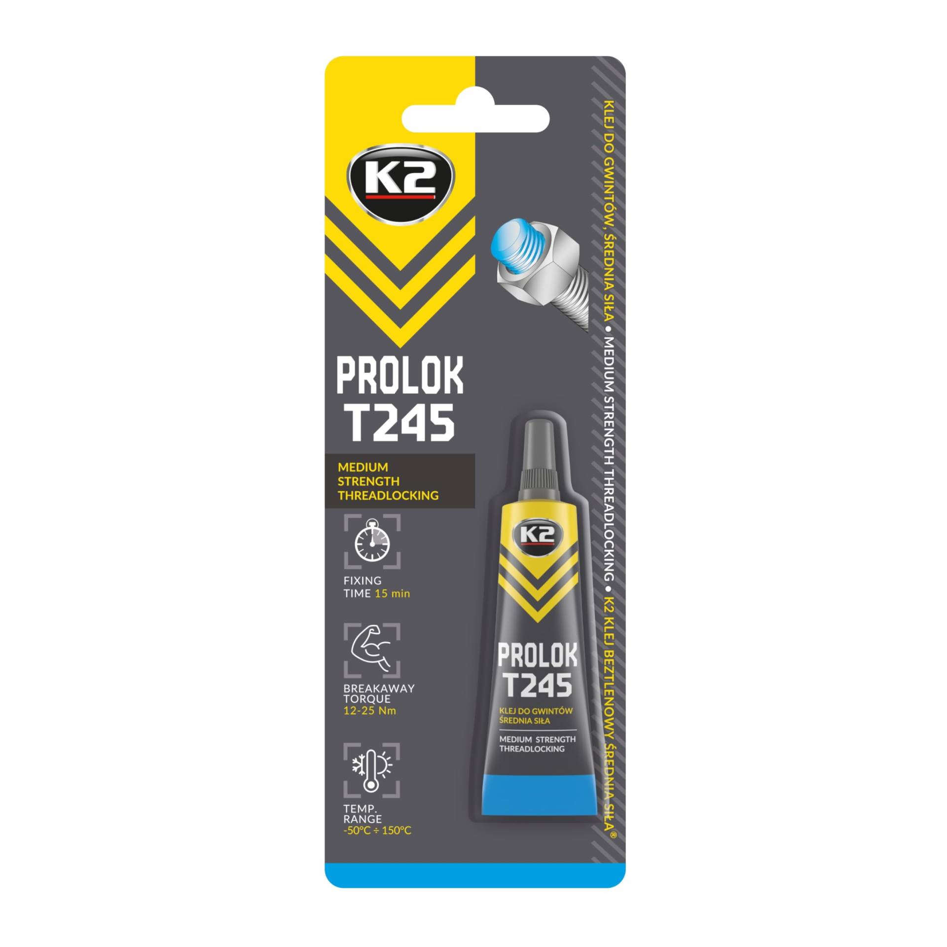 K2 Prolok Medium Schraubensicherung Schraubengewindesicherun Mittelfest 243 Blau von K2